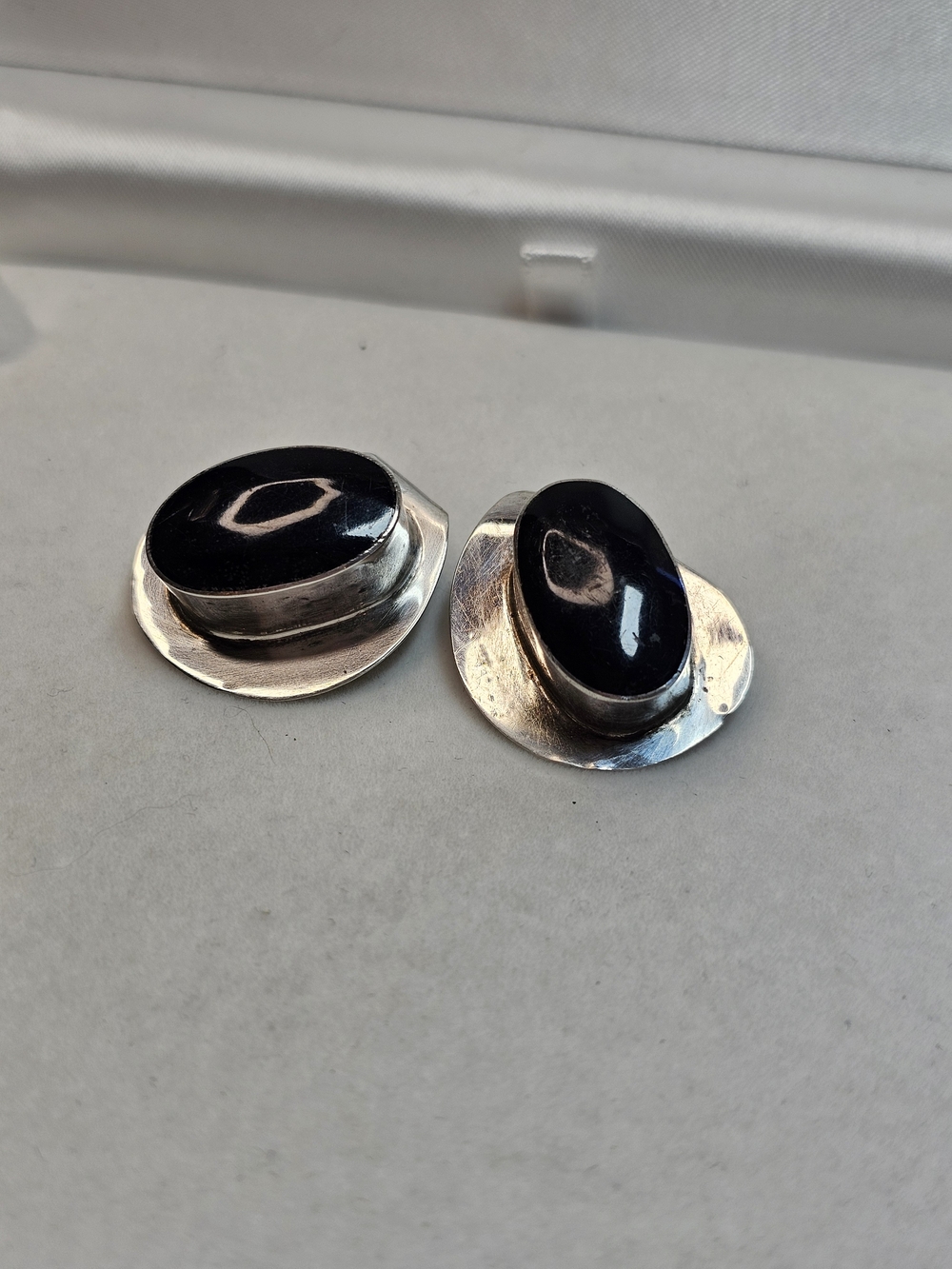 Sterling Mexico Silver Clip On Earrings